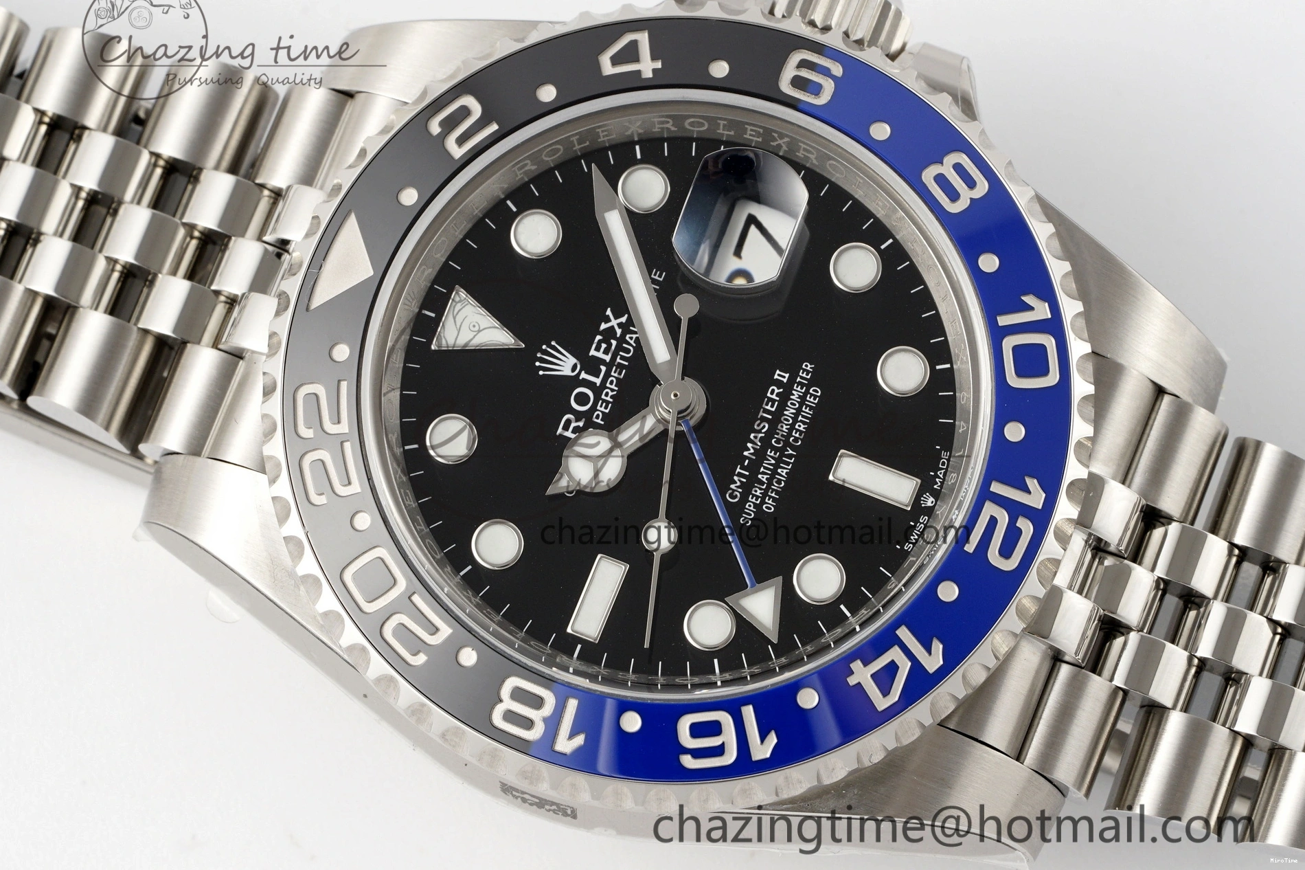 MiroTime 0107 GMT-Master II 126710 BLNR Blue Black Ceramic Clean Factory Best Edition on Jubilee Bracelet DD3285 CHS ComfortFit 1988